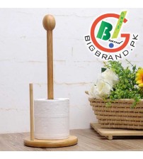 Bamboo Vertical Roll Pole Paper Towel Holder